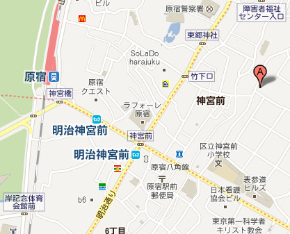 表参道グーグル地図