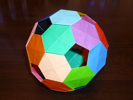 origami becky ball 切頂菱形三十面体