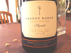 Craggy Range Syrah Label