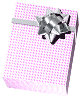 プレゼント包装ボックス＋くるくるリボン（ピンク）２