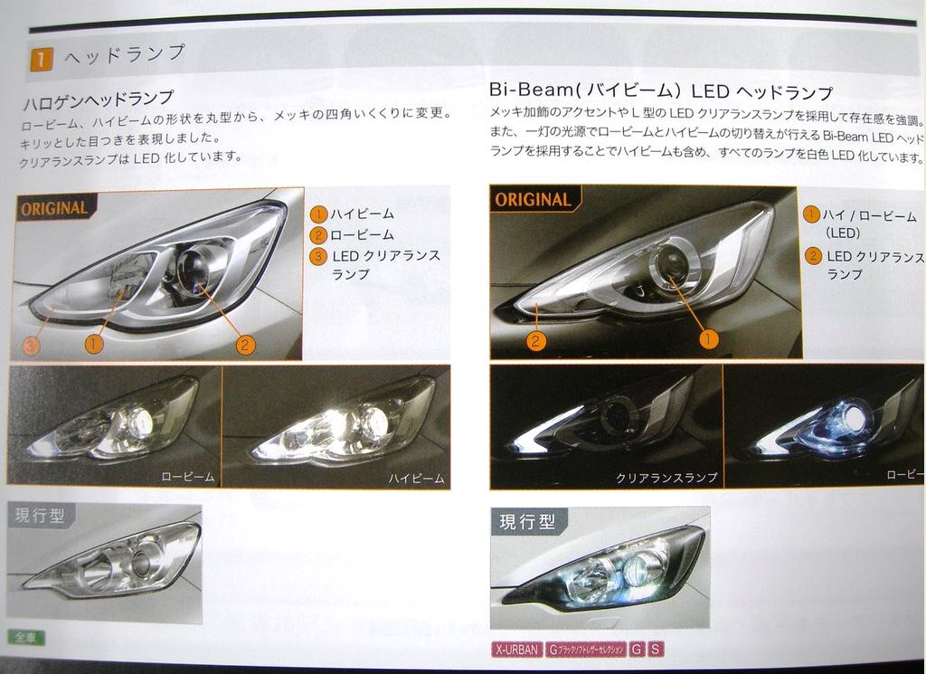 トヨタ　新型アクア　2015　ヘッドランプ