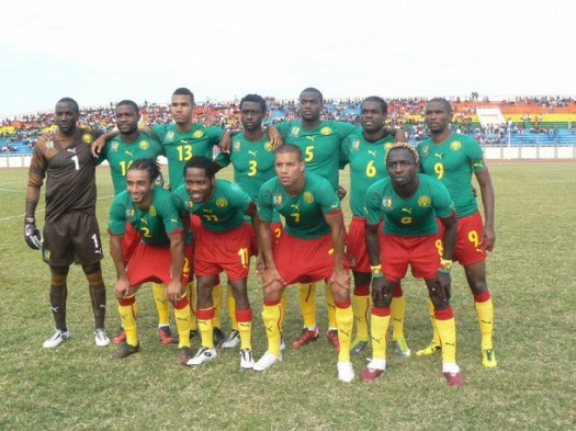 カメルーン代表集合写真vsモーリシャス2012アフリカネーションズカップ予選