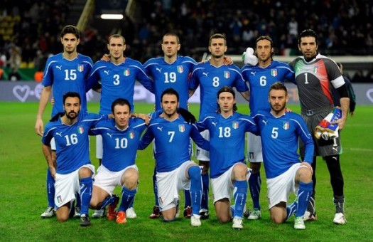 イタリア代表集合写真vsドイツ国際親善試合