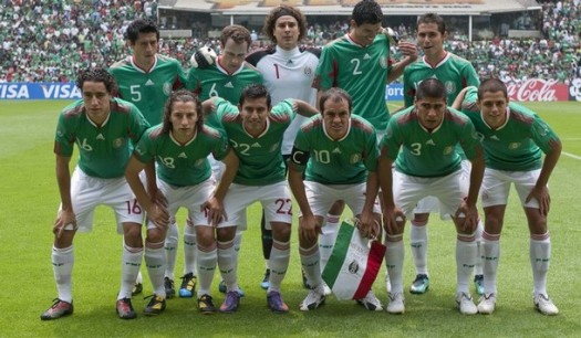 メキシコ代表集合写真vsチリ国際親善試合