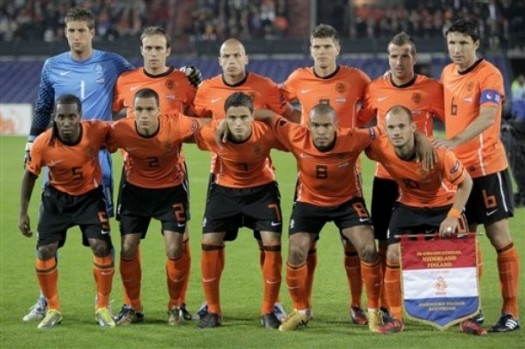 オランダ代表集合写真vsフィンランドEURO2012