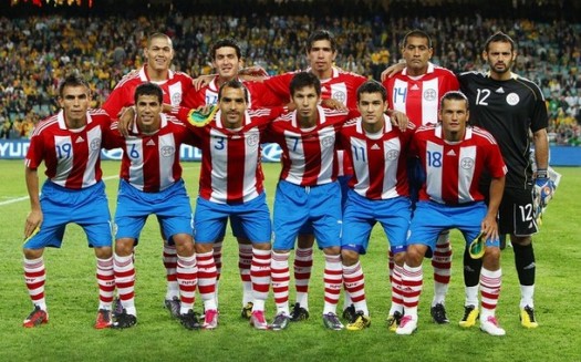 パラグアイ代表集合写真vsオーストラリア国際親善試合