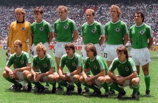 西ドイツ代表集合写真vsアルゼンチンWC1986