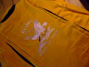 国産ボウリングシャツ　ALASKA　黄