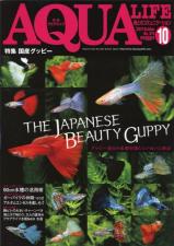月間アクアライフ 2010年10月号 特集 国産グッピー「THE JAPANESE BEAUTY GUPPY」掲載！