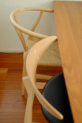 椅子の曲線