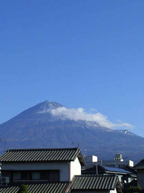 静岡　富士宮　そば　ブログ　本手打ちそば　蕎友館　１１月の富士山