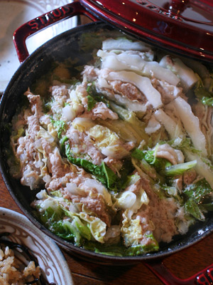 Butabara Hakusai Nabe 豚バラと白菜の重ね鍋