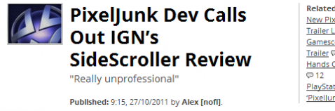 PixelJunk Dev Calls Out IGN’s SideScroller Review - Gaming News and Opinion at TheSixthAxis.com